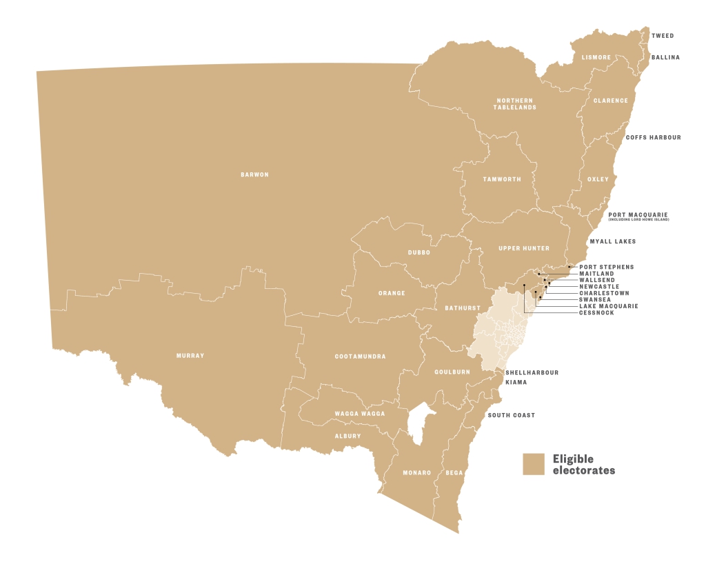 Travel Subsidy Electoral Map